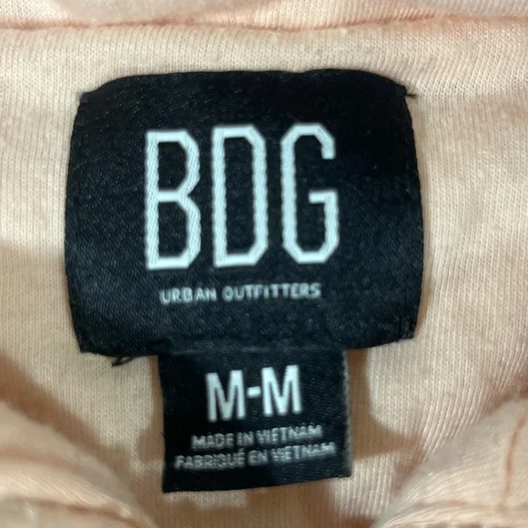 BDG URBAN OUTFITTERS‎ TEDDY FAUX FUR CROP HOODIE JACKET M PINK PREOWNED - Picture 3 of 12